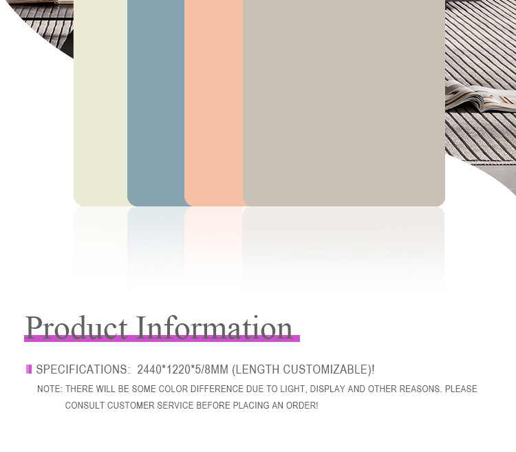 Administration Interior Decoration Skin Feel PVC Wall Panels Width 1.22m