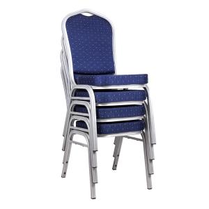Wholesale Hotel Banquet Furniture Upholstered Blue Event Party Chairs With Optional Fabric Back And Seat from china suppliers