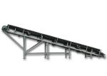Inclined Belt Conveyor , Automatic Conveyor Belt Carbon Steel Structure