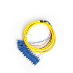 0.9mm SC SM Pigtail 8 12 Color Coded , G652D Tight Buffered Fiber Optic Cable
