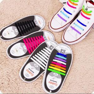 Wholesale Cool Nice Unisex Man Women No Tie Silicone Shoelace Sneaker Rubber Shoelace, 8+8 Design With 12 Colors,For Sport Gift from china suppliers