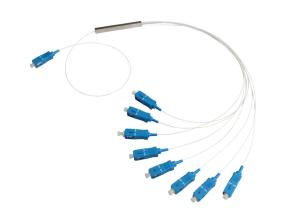Wholesale SC APC Mini 1×8 PLC Fiber Optic Splitter With PVC / LSZH Jacket from china suppliers