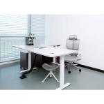 27.9 inch Wooden L Shaped Height Adjustable Table with 3 Legs Triple Motor