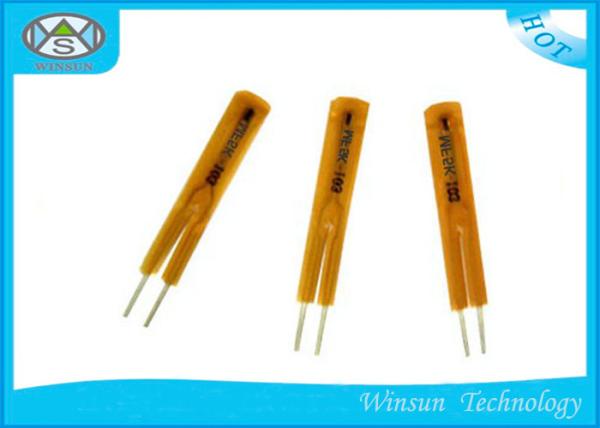 Film Sealed NTC Thermistor Yellow With Enameled Wire 30K Ohm 47K Ohm / R For