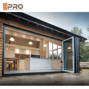 Wholesale Black multi - Panels Aluminum Folding Doors Residential Energy Efficient from china suppliers