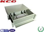 Steel Fiber Optic Terminal Box Rack Mount Fiber Optic Patch Panel 2U with LC