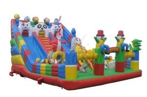Wholesale Animal Paradise Large Inflatable Slide Slide For Playgrounds / Amusement Park from china suppliers