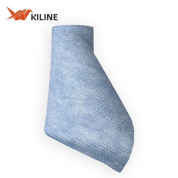 Blue Color Disposable Cleaning Cloths Wiping Cloth Roll With Wood Pulp & PP