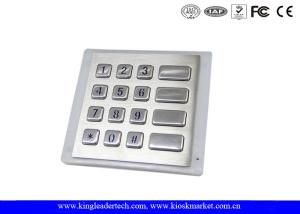 Wholesale Panel - Mount Backlit Metal Keypad , customizable waterproof keypad dust - proof from china suppliers