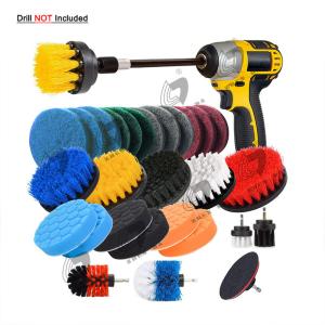 Wholesale 31pcs 3.5&quot; Drill Cleaning Brush Scrouing Scrubber Sponge Pads For Kitchen Car Cleaning from china suppliers