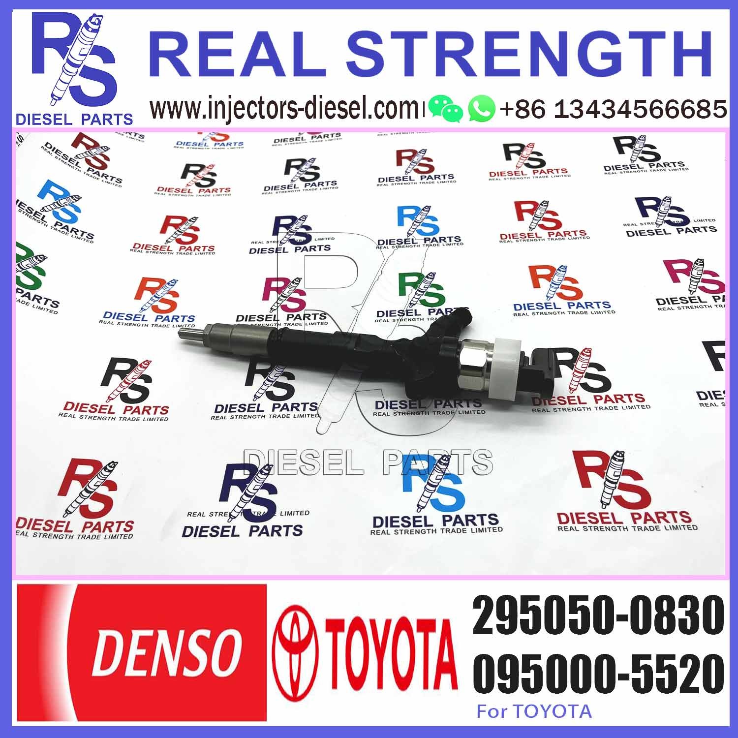 New Diesel Fuel Injector 295050-0830 For Toyota Dyna 1KD-FTV 23670-39395 23670-30390