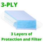PFE99% Disposable Protective Face Mask for Medical / Surgical / Catering /