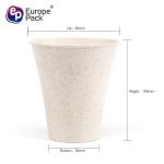 Party supplies biodegradable wheat straw 300ml ice cream cup for party