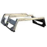 Ford Raptor Pickup Truck Bed Rack Universal Roll Bar Silver and Black Mechanical