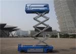 220V 38KW Single Man Scissor Lift , Industrial Scissor Lift 5.2m Turning Radius