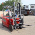 2 Stage / 3 Stage 5.5KW 2500kg Full Electric Forklift / All Terrain Electric