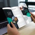 Business Company Brochure Flyer Printing C1S C2S Gloss Coated Paper Book
