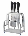 Standing Style Stainless Steel Multifunctional Kitchen Tool Storage Knife Holder
