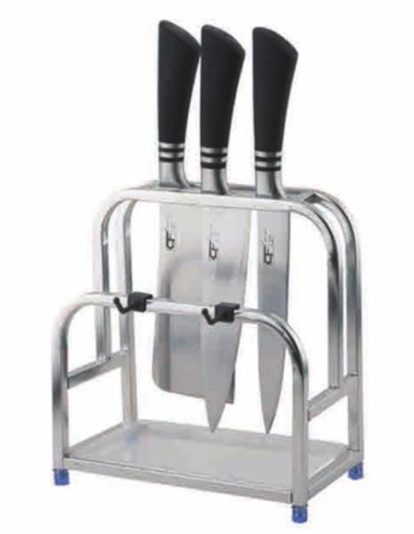 Standing Style Stainless Steel Multifunctional Kitchen Tool Storage Knife Holder