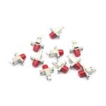FTTH Equipment Metal Case LC UPC to FC UPC Fiber Optic Simplex Adapter with