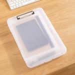 A4 Paper Plastic Storage Clipboard 25x36.6cm Waterproof Fireproof Office Filing