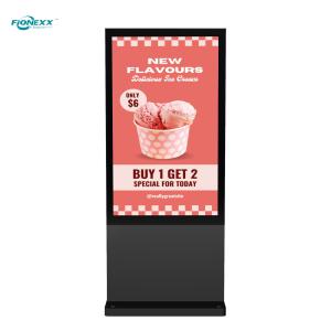 Wholesale 43 inch Black Android Outdoor Fanless Vertical Digital Totem from china suppliers