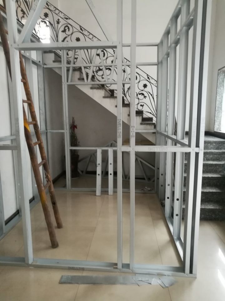 0.8-1.0mm Steel Profile C Channel Drywall Roll Forming Machine Galvanized Metal Stud Light Weight