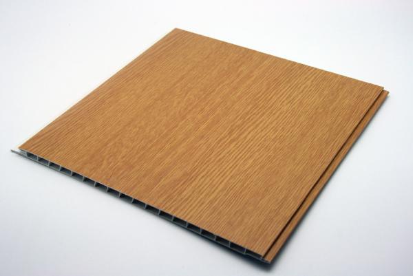CE ISO9001 UPVC wall panels / Grain interior cleanable wall paneling for