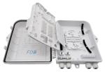 White Fiber Optic Splitter Box LC 1x16 PLC Splitter Wall Mount