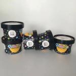 1oz To 32oz Disposable Ice Cream Cups With Lids , Paper Ice Cream Sundae Cups