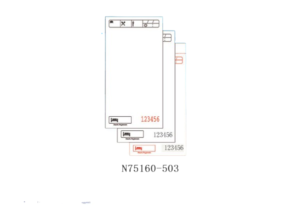 Professional Black EU Order Pads with Sequential Numbering 50 Checks Per Book