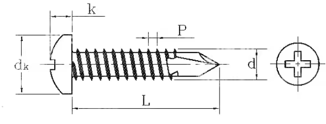 ISO9001 2008 Certified Hex Head Wood Self Tek Roofing Tapping Screw With EPDM Washer