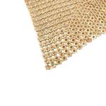 Flexible Aluminum Metal Sequin Mesh Metallic Cloth Chain Mail Curtain Fabric