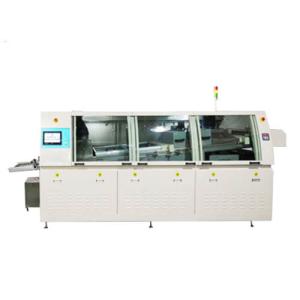 Wholesale Automatic Dip Wave Soldering Machine 3 Individual Bottom Hot Air Zone 390kg Solder Pot Capacity from china suppliers