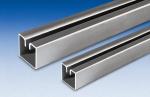 Stainless steel edge profile for doors with rose gold color