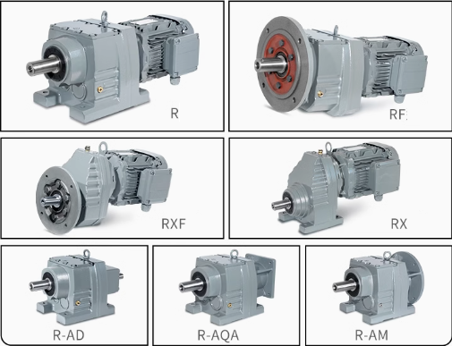 Robust R Series Three Stage Reduction Helical Gear Reducer with High Transmission Efficiency and Hardened Gear for Engineering Machinery