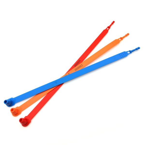 250mm Length Plastic Tamper Evident Seals With 194N Tensile Strength