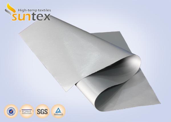 0.4mm Silicone Fiberglass Fireproofing Fabrics Used In Smoke Curtains Meets En
