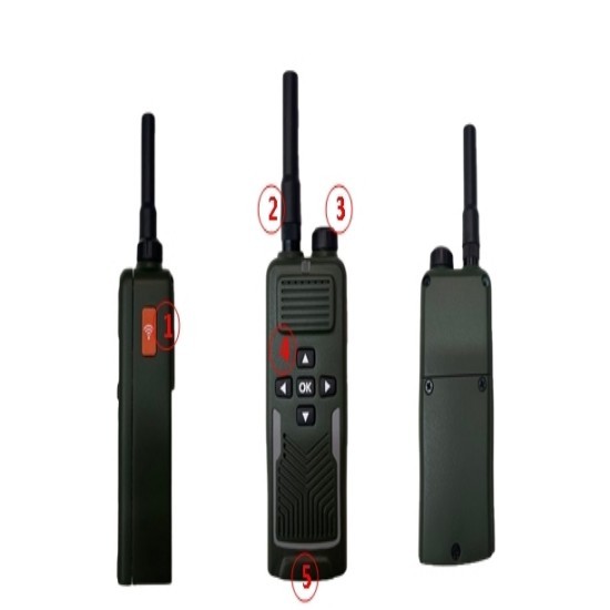 FPV warning RF fingerprint recognition 3-sec response, multi-brand drone support, portable handheld device with audio-light-vibration alerts