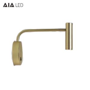 Wholesale Surface mounted gold led headboard wall light/led book reading light/led bed reading wall light from china suppliers