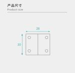 Professional Carpentry 10mm Plastic Corner Brackets High Stability With Cover