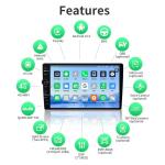 CarPlay Function 1 Din Car Radio with Knob Mirror Link Mp5 Player Blue tooth Gps