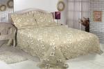 Floral Pattern Printed Quilt Set Microfiber / Cotton Fabric For Bedroom
