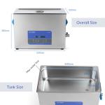 400W Heated 40KHz Ultrasonic Parts Washer 30L Ultrasonic Cleaner