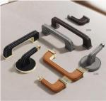 Gold Nordic Kitchen Drawer Wardrobe Brass Pull Handles Embossing Knobs Furniture