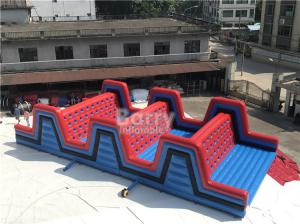 Wholesale Event Red Giant Outdoor Inflatable 5K Obstacle Course Climbing Run , Inflatable 5K Obstacle from china suppliers