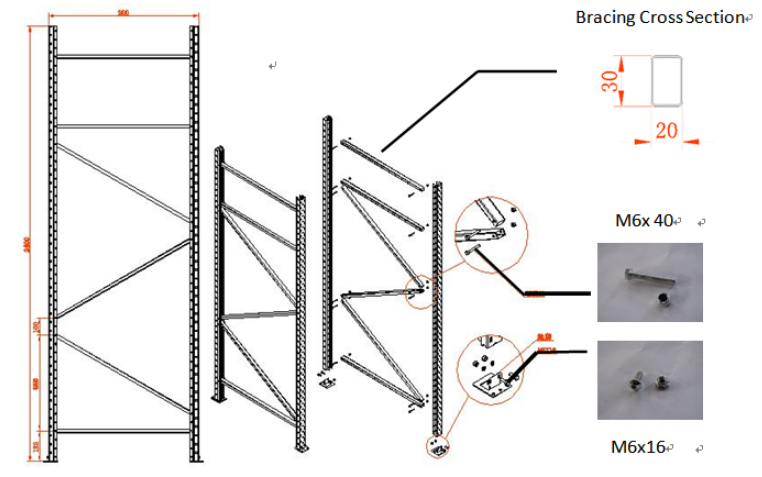OEM New Type Customized Shelving Storage Metal Warehouse Steel Rack