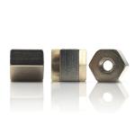 6334 Carbon Steel Long Hex Coupling Nuts Galvanized With Nickel Plated