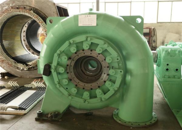Water Turbine Electric Generator / Francis Turbine Generator 200kw Working