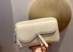 19cm Length Leather Caro Double Hand Bag Super Capacity Adjustable Strap